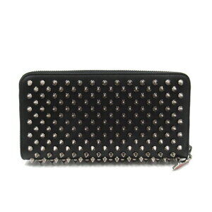 Christian Louboutin wallet studs black long leather round